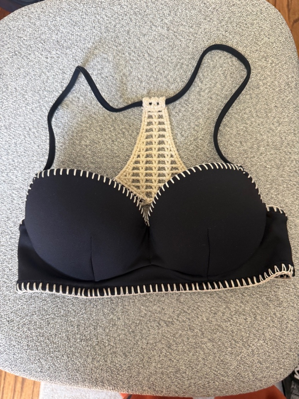 Victoria’s Secret Black Crotchet Bikini Top